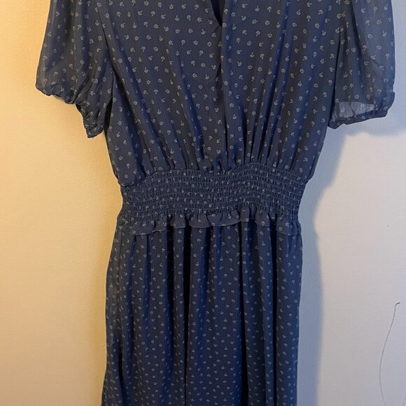 Wild Fable Women's Prairie Floral Cottagecore Blue Dress - Size small - Picture 4 of 4